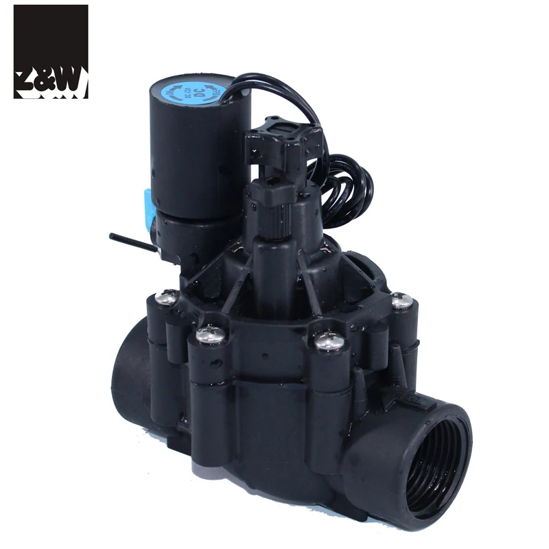 DN25 1 inch irrigation water valve electric solenoid on and off  flow control adjustable
