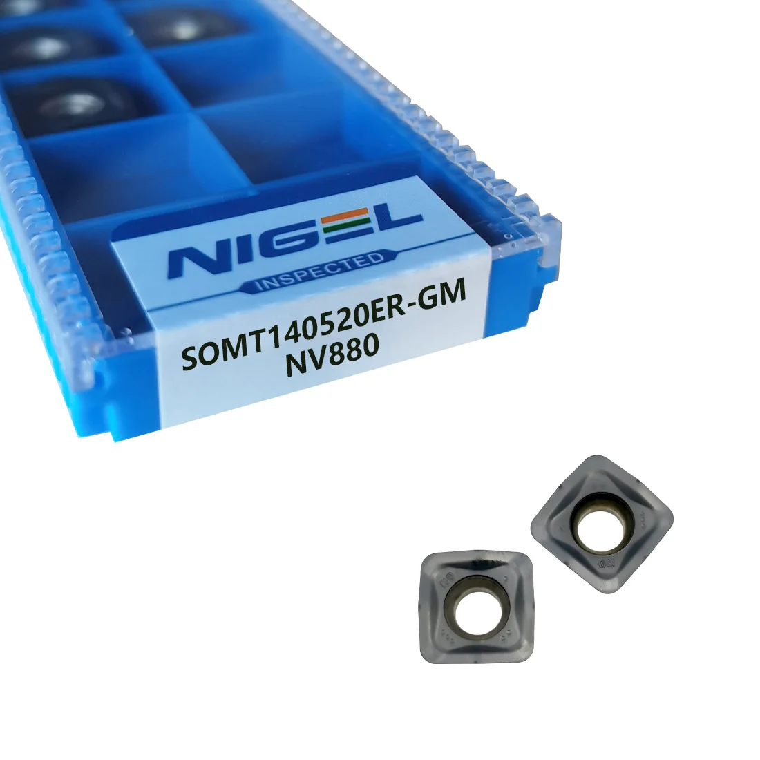 Nigel High Precision CNC Lathe Milling Inserts SOMT140520ER-GM Good Quality CVD/PVD Coating Stainless Aluminum DNMG Model 10pcs