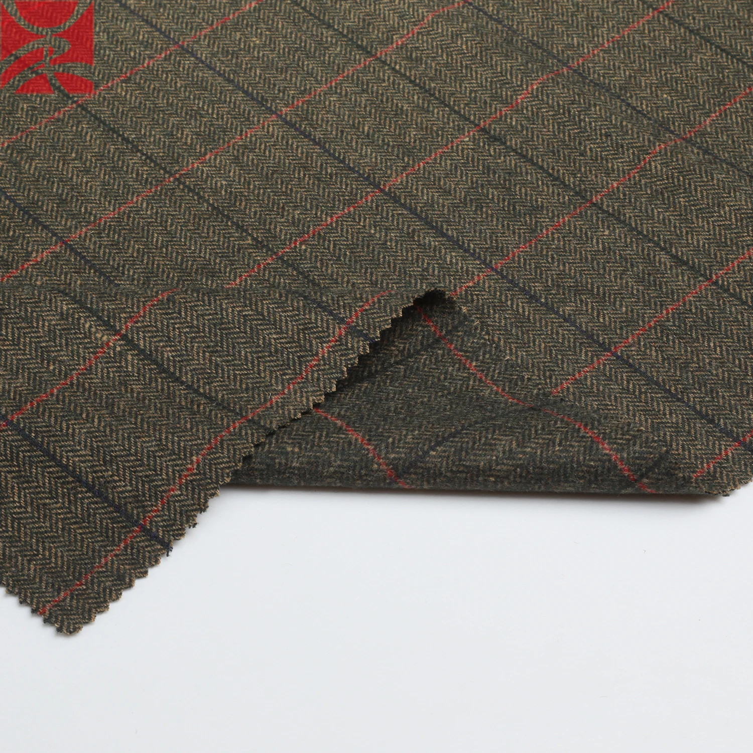 
Best selected tweed plaid twill herringbone woven woolen wool manufacturer yarn dyed fabric for overcoat suit blazer cloth 