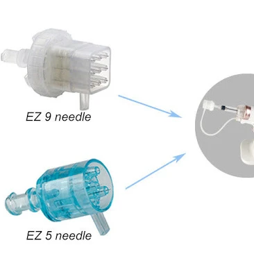 EZ Vacuum Mesotherapy Gun Injector 5 Needles Tip Negative Pressure Cartridge
