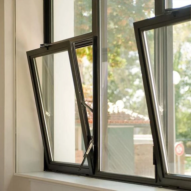 
aluminium door and window tilt and turn double glazed window with heat-insulation 