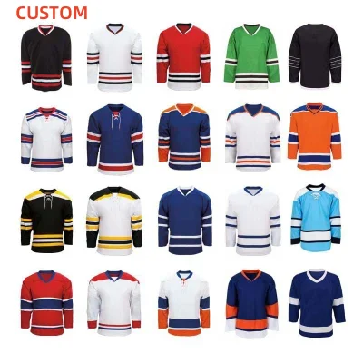Custom Low MOQ High Quality Practice Wholesale Custom Men Women Hockey Wear Youth Cheap Blank Ice Hockey Jersey
