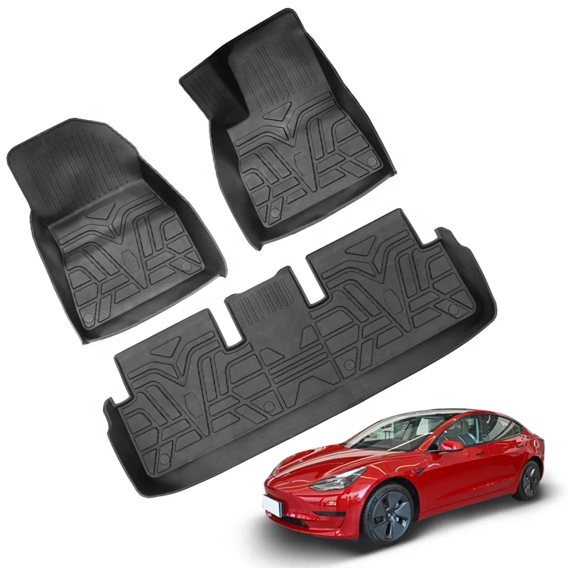 20% off Oem Chinese Factory Directly Sale Tpe Single layer Car Floor Carpet Mat For Tesla Model 3 Right Hand Version