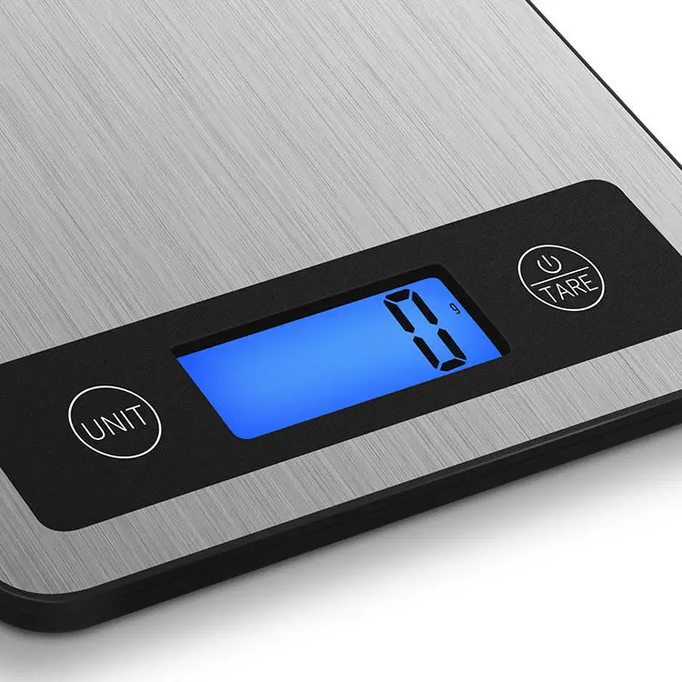 Fast Delivery 5Kg Digital Weight Scale Waterproof Smart Household Mini Black Kitchen Scales for Food