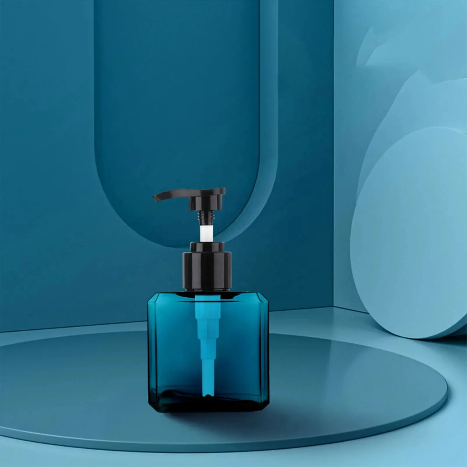 Factory Stock Large Capacity 300Ml 500Ml Grey Green Brown Cosmetic Plastic Shampoo Bottle With Lotion Pump