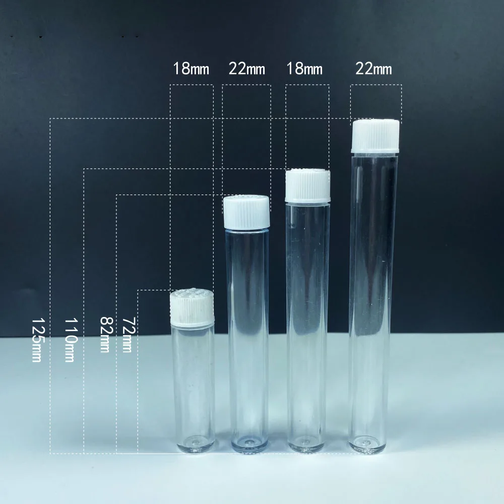 HEMPACKA  Doob Child Resistant Tube Joint Blunt Pre-Rolled Plastic Tube With Screw CR Top