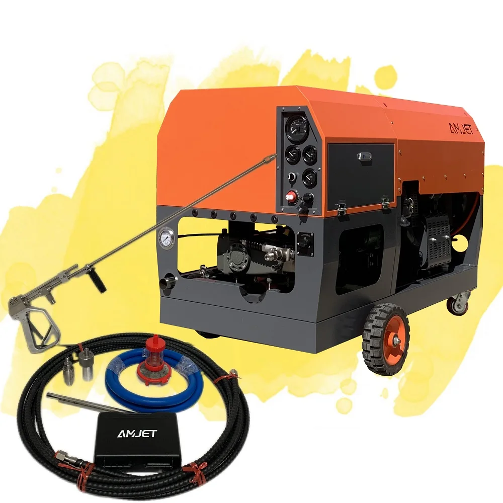 AMJET four cyline diesel engine  8700PSI 5.5gpm  Stainless steel high-pressure pump for  high pressure  cleaning  machine
