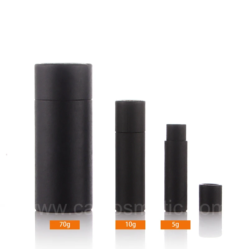 Empty Biodegradable Refillable Eco Friendly Deodorant Stick Kraft Paper Tube Deodorant Stick Container Packaging