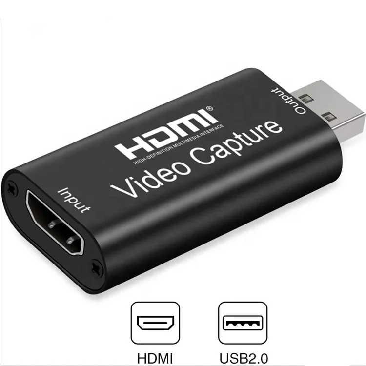4K HD to USB 2.0 Video Audio Grabber High Speed Data USB 2.0 Acquisition Card USB Video Capture Card 30fps 1080p HD Recording