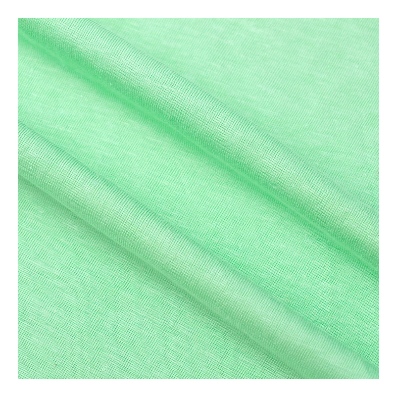 62019-Eco-friendly 30%Hemp 70%Organic Cotton Single Jersey Fabric , Factory Wholesale Knitted Jersey Fabric for Sale