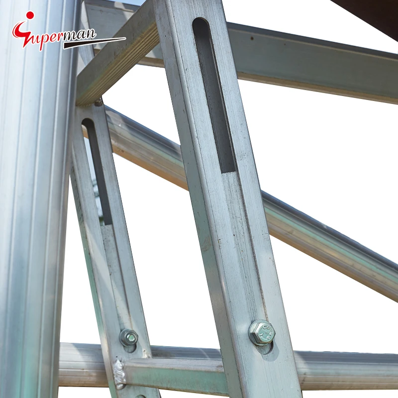 OEM ODM Standing height double width aluminum scaffold tower Multipurpose rising mobile Scaffolding Tower