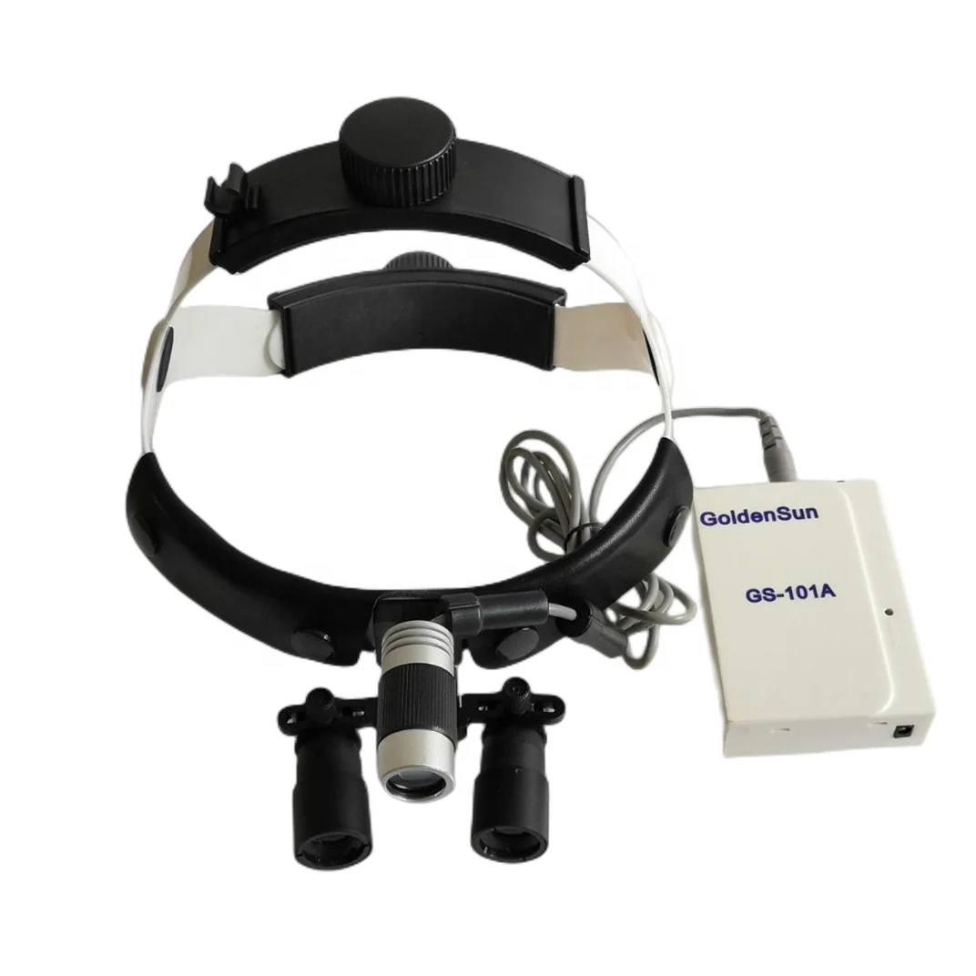 Dental Equipment Portable LED Headlight With Magnifier 3X