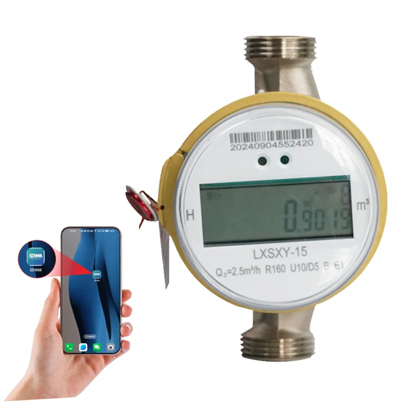 Digital remote single jet class c amr lorawan water meter dn15 brass