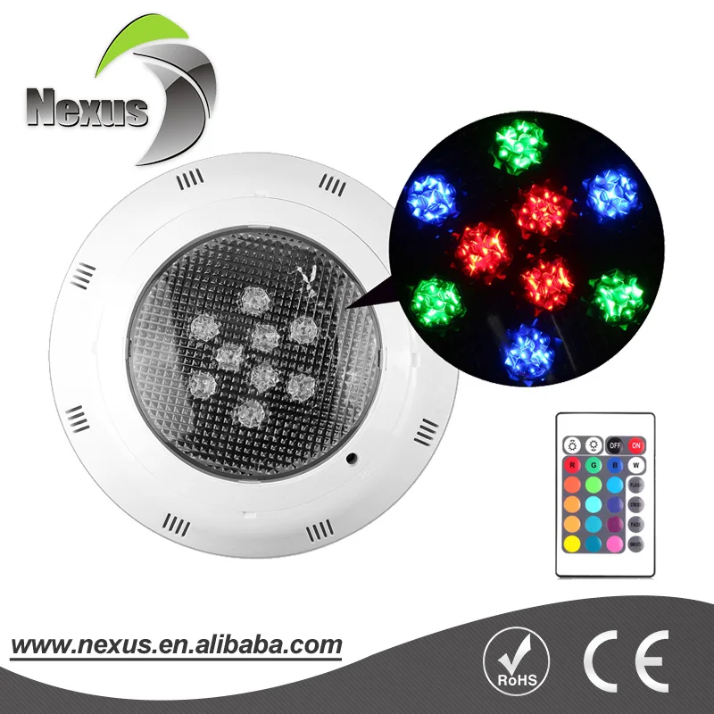 Высококачественный IP68 12v/24v Одноцветный/RGB светодиодный подводный светильник для