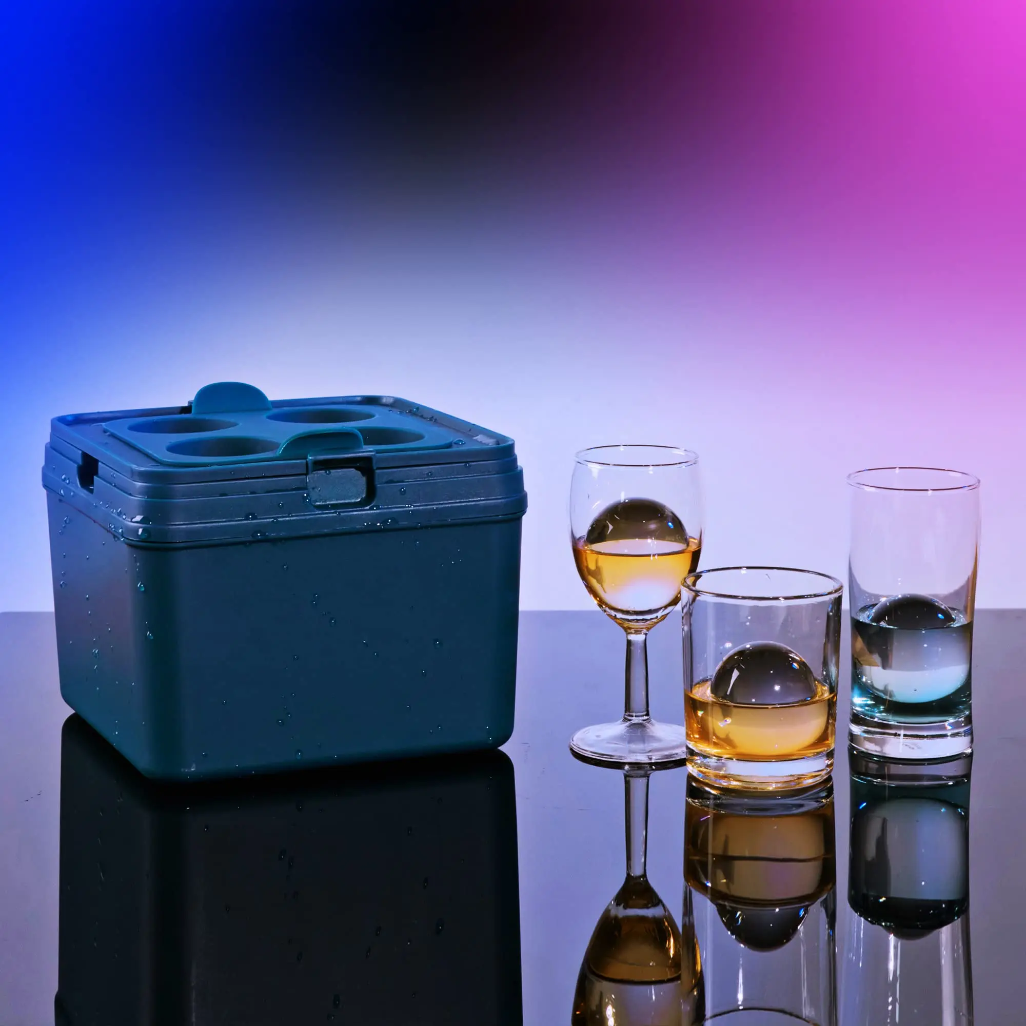 Лоток для изготовления прозрачных ледяных шариков с 4 полостями большие прозрачные ледяные шарики кристально чистая форма приготовления льда виски и коктейлей