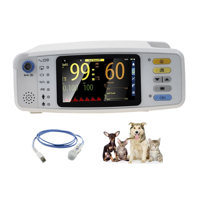 Clinic Medical Pulse Oximeter Vet  Animal Portable Handheld Vital Signs Monitor