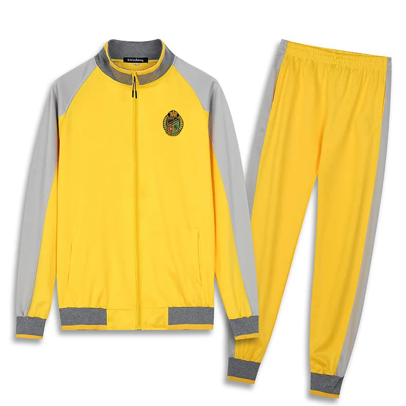 Free Custom Design Children Youth Sportswear Tracksuit 2 Piece Uniforms Sets For School