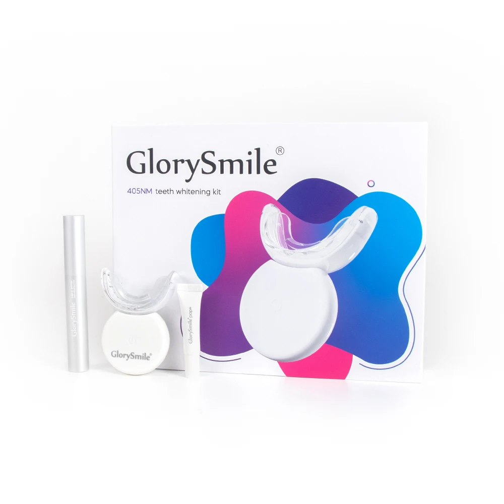 Luxury Home Teeth Whitening Kit 32 LED Purple 405 NM Light Tooth Whitening System With Gel Pen