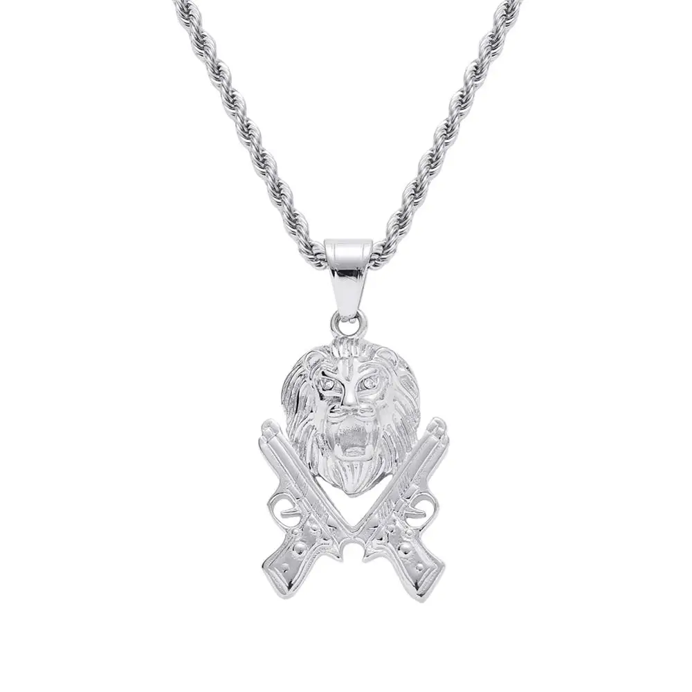 SN166  Pendant Stainless Steel Jewelry Necklace Hip Hop Jewelry for men