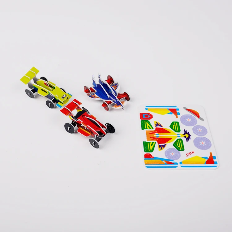 Educational DIY Toy 3d mini car puzzle