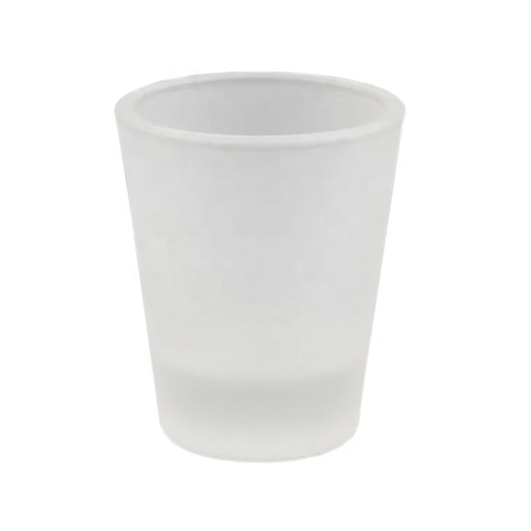 Customized 1.5 oz wine whiskey cup blank sublimation espresso glasses small bullet shot glass matte shot glass