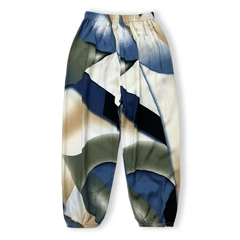 Diray Plus Jigsaw Print Lightweight Casual All-Fit Mosquito Repellent Pants Baby Boys Spring/Summer Comfort Quick Dry Air