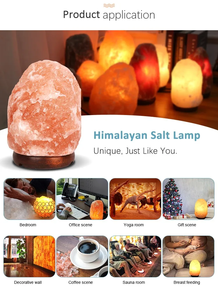 KINGSTAR Crystal Rock Salt LAMP Natural Healing 100% Genuine Natural USB HIMALAYAN SALT LAMP