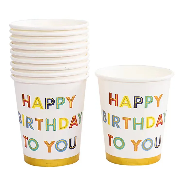 Wholesale Printing 8oz 12oz 16oz Single Wall Disposable Paper Cups customized hot coffee paper cup with sleeves and lid