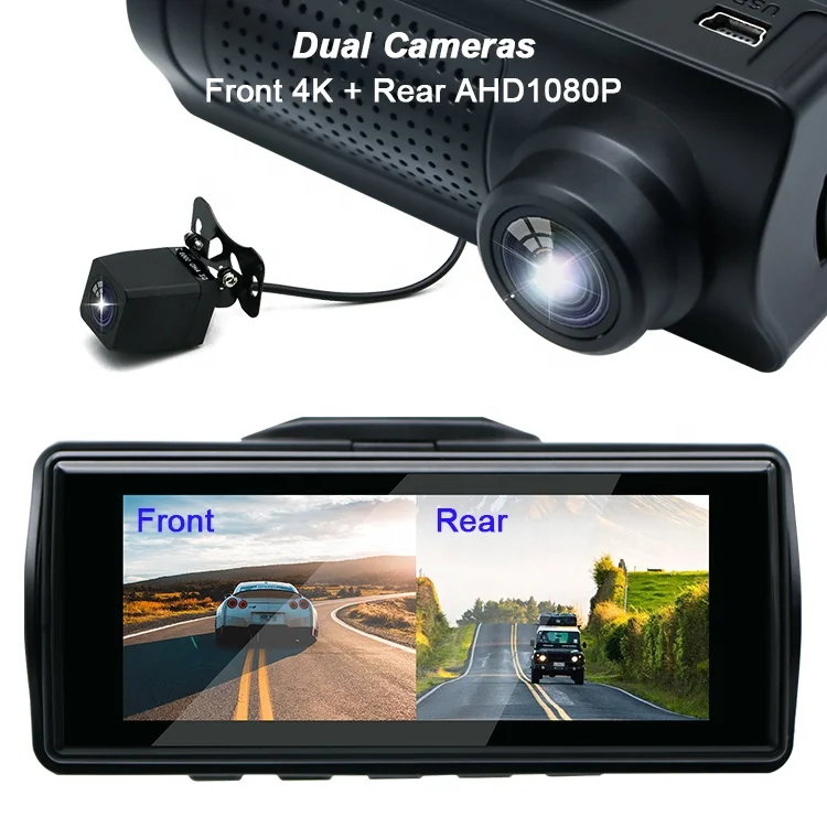 New 4k 1080p Car DashCam with GPS 3.16 Inch Ultra Hd 2160p 60fps wifi Car Dvr Camera Recorder With Night Vision