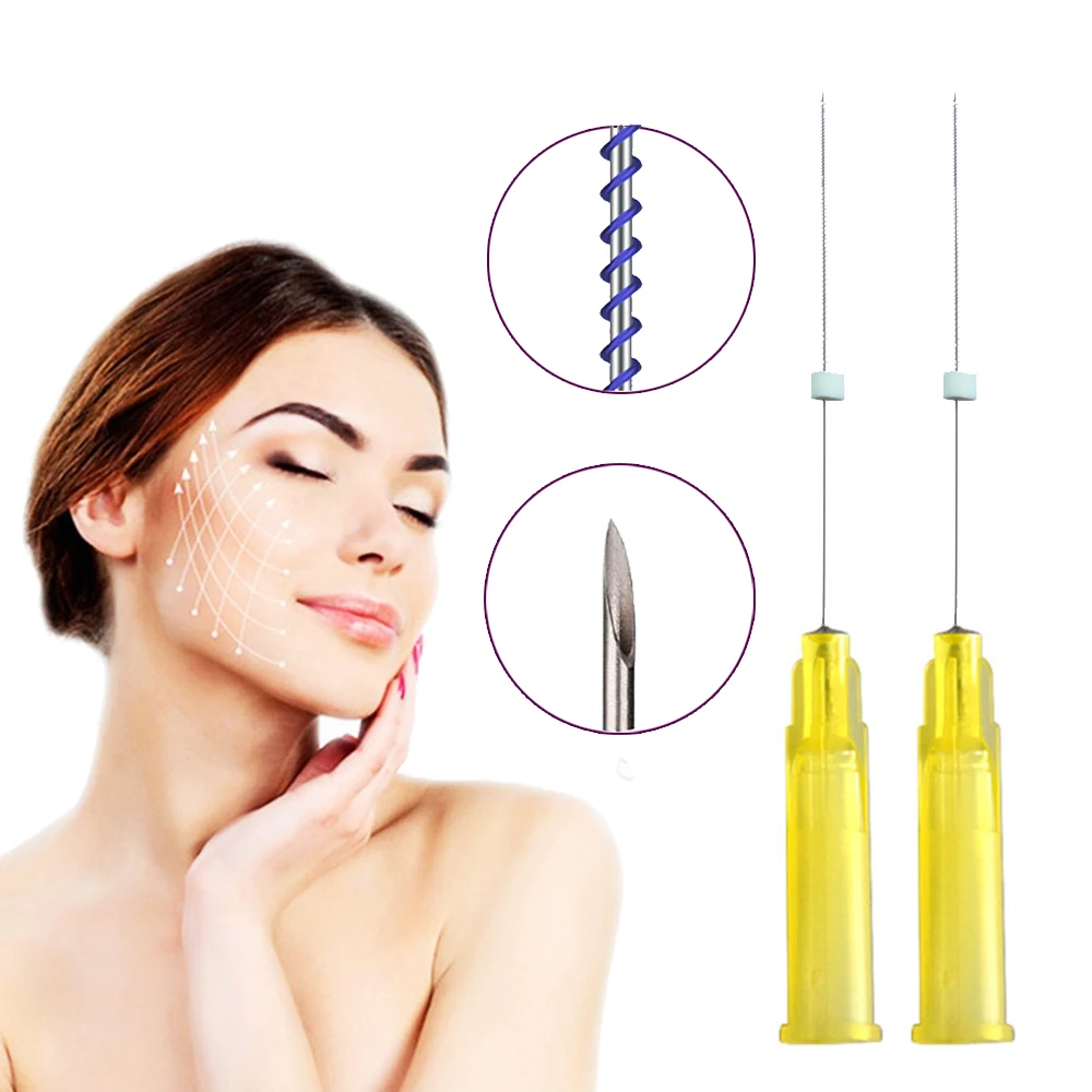 Medical Consumables 26g 38mm Pdo Mono Screw Thread For Skin Tightening