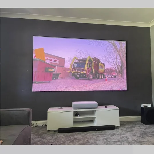 Экран для короткого проектора 100 дюйма 4K PET ALR с фиксированной