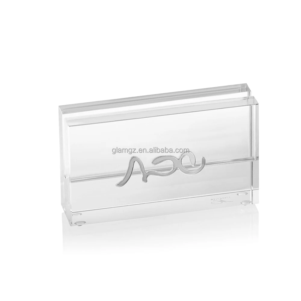 Judaica Jewish gold silver logo printing Lucite Display Holder Challah Acrylic Knife Stand