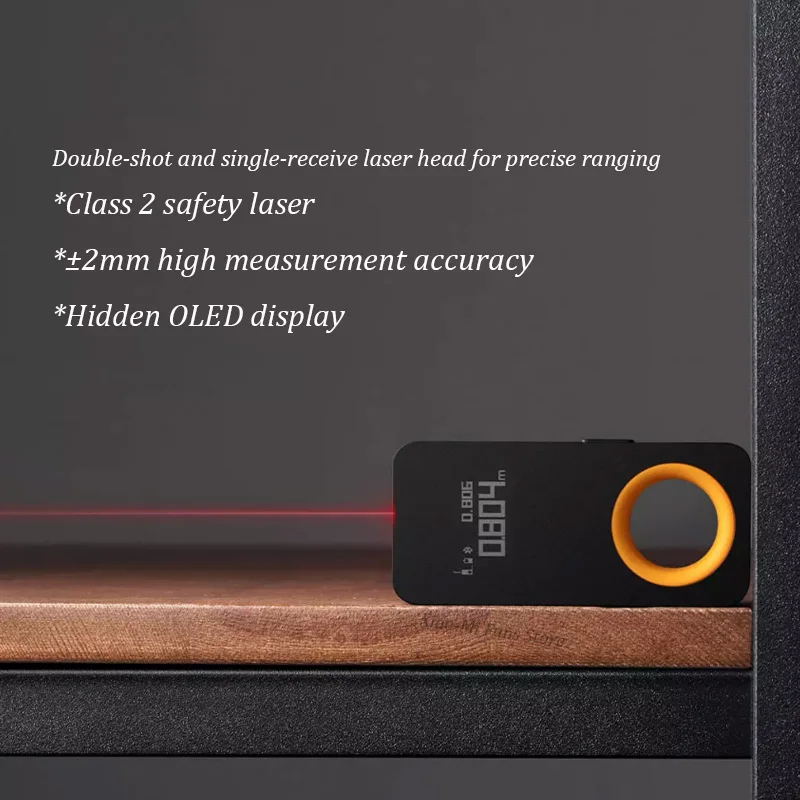  Умная лазерная рулетка Xiaomi HOTO измерительный лазерный дальномер интеллектуальный с OLED-дисплеем на 30 м для подключения к мобильному