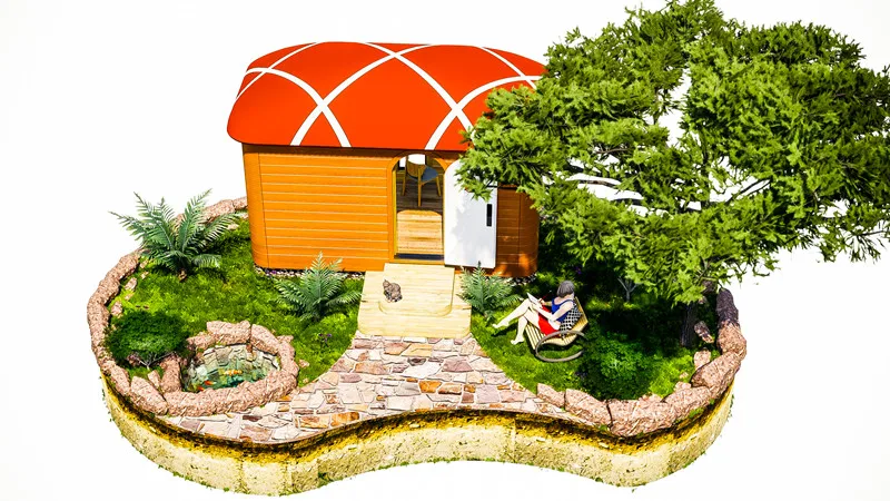 
Bali House New Design Tiny Houses Diy Modern Wooden Cabin Prefabricated 