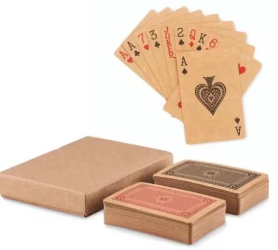 ready to ship hot sale custom kraft paper poker playing cards