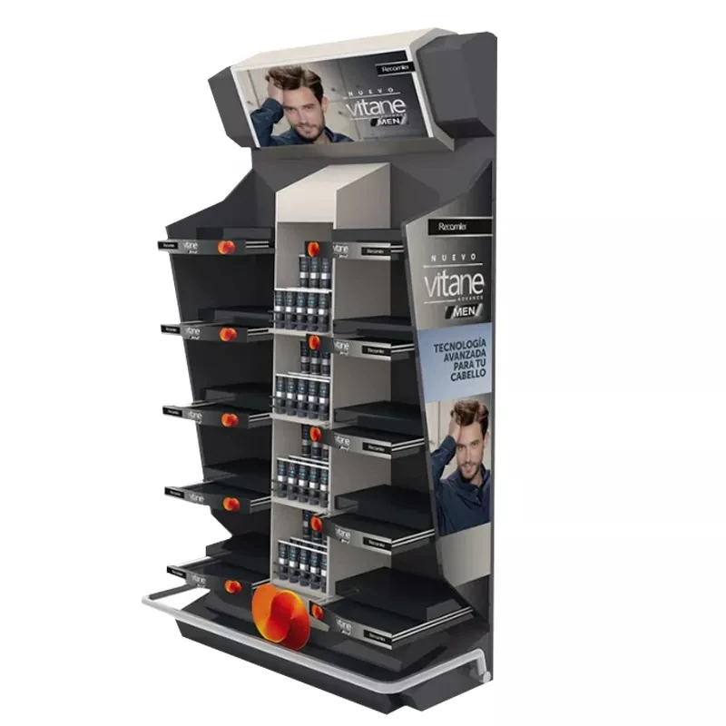 Commercial Merchandising Beauty Salon Cases Make up Stand Gondola Showcase Decoration Cosmetic Shop Display