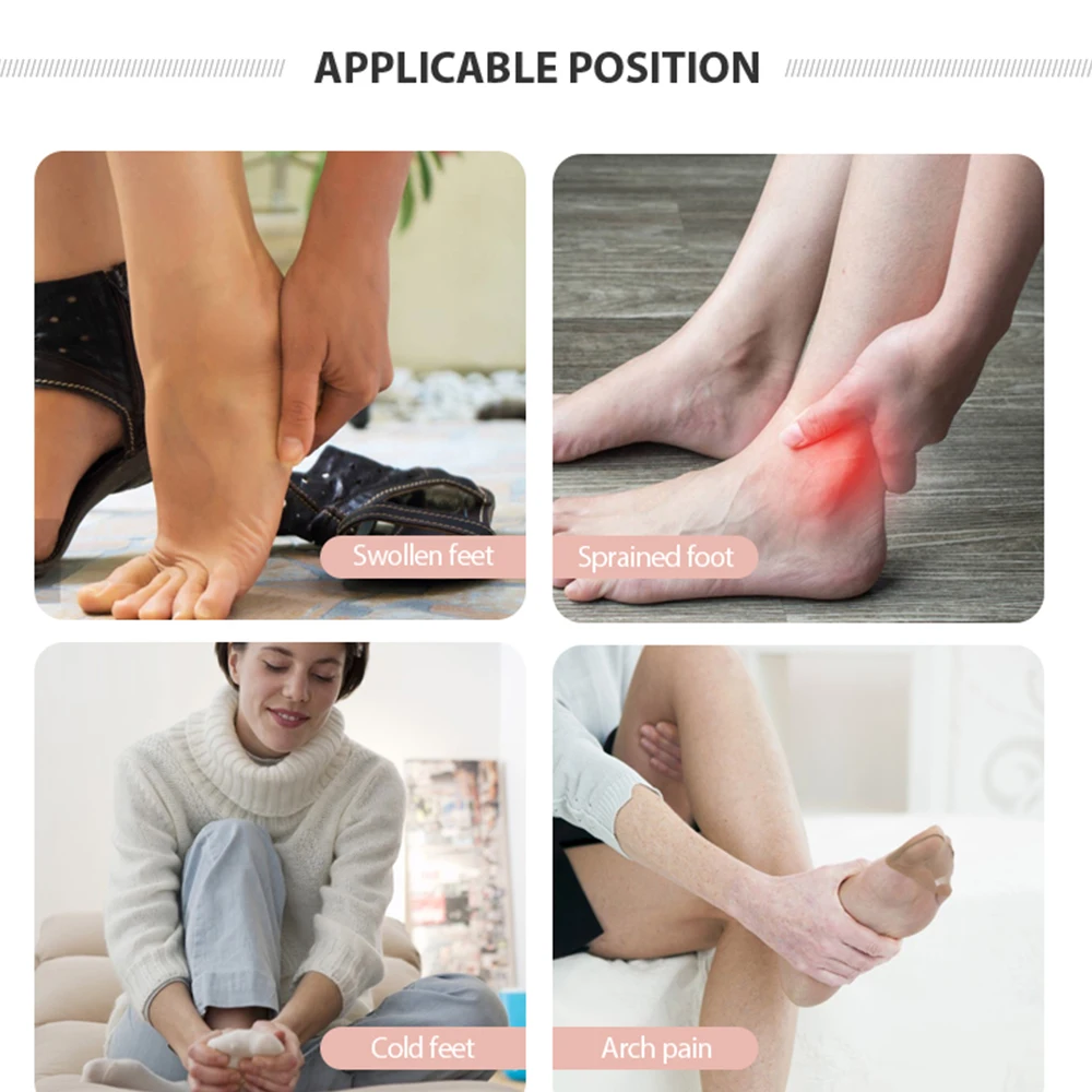 Quality Portable bed electric foot heater plush  Fast Feet Heating Pad with Massage, Auto Shut-Off with Three Fun