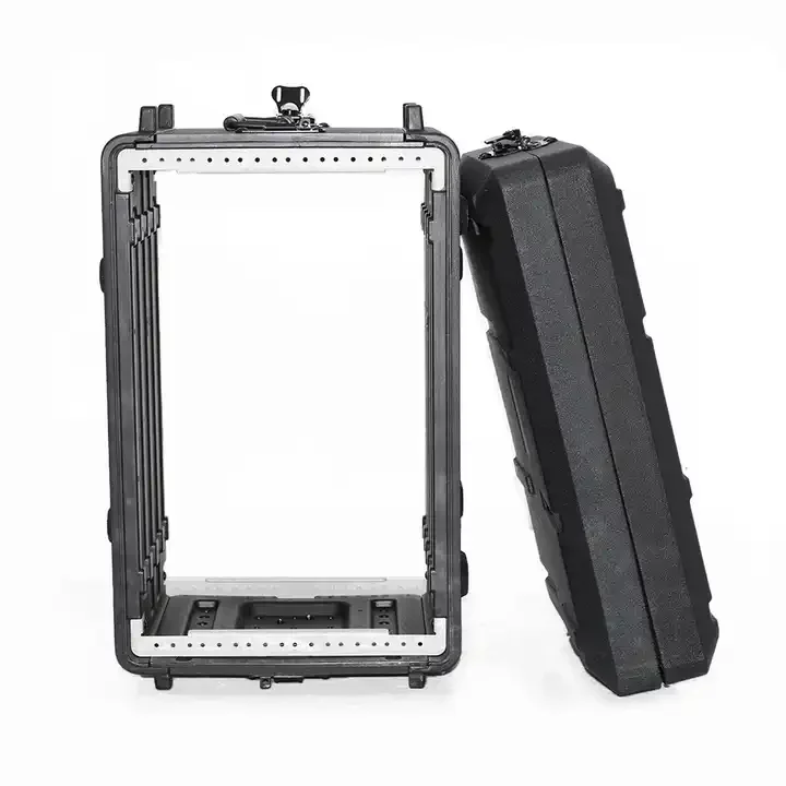 6U PE Flight Case Stackable Rack Case for Power Distro