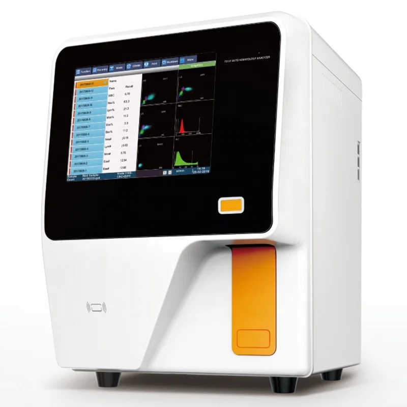 5-part 5-diff Fully automatic Auto automated blood counting CBC  Hematology Analyzer