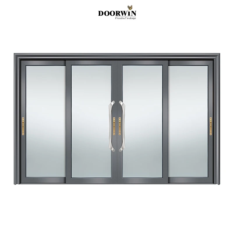 Simulated Divided Grilles Automatic Large Burglar proof Aluminium Glass Lift Sliding Doors Sliding Patio Door&Windows