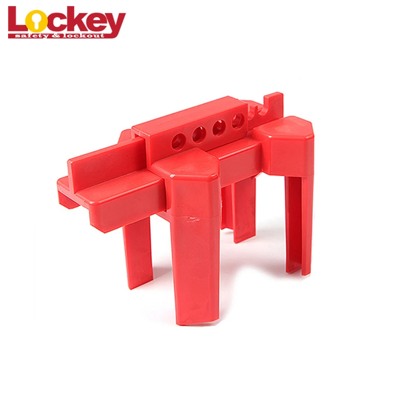 Lockey Adjustable Small Safety Ball Valve Lockout Red Locks out Devices with Locking Handle
