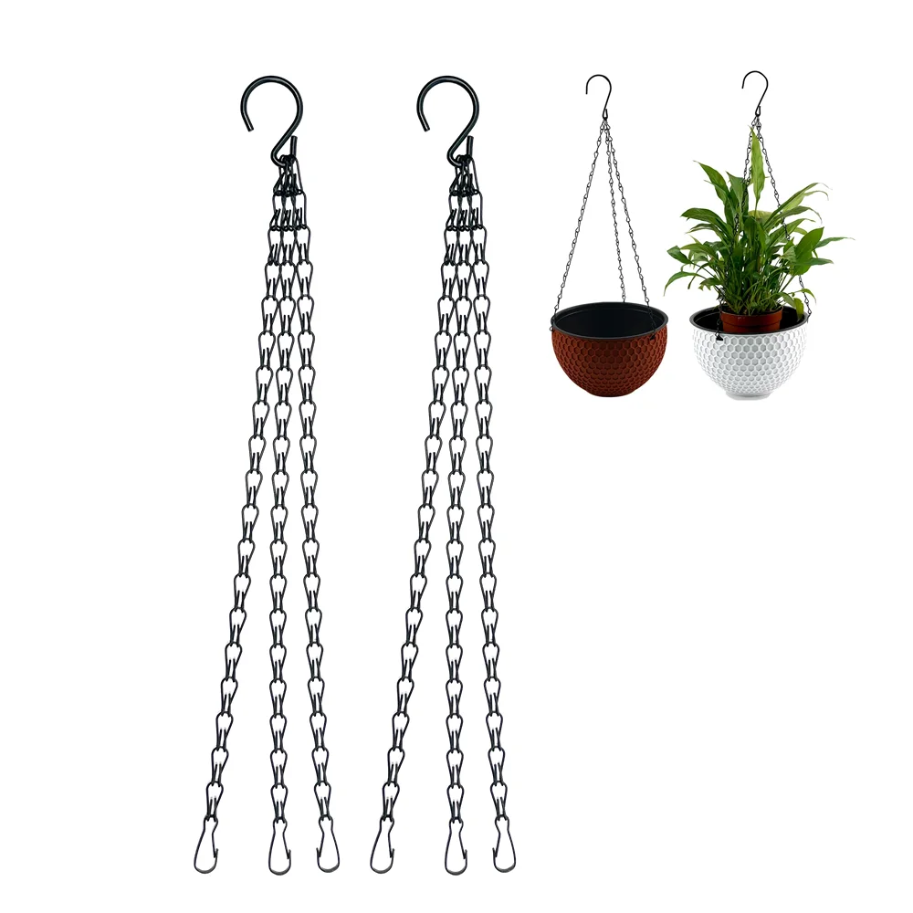 Modern Decorative Chain and Hook Metal Basket Hanging Chain for Flower Pots metal hanging basket decorative chains