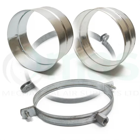 HVAC system round spiral duct fittings elbow bend reducer tee