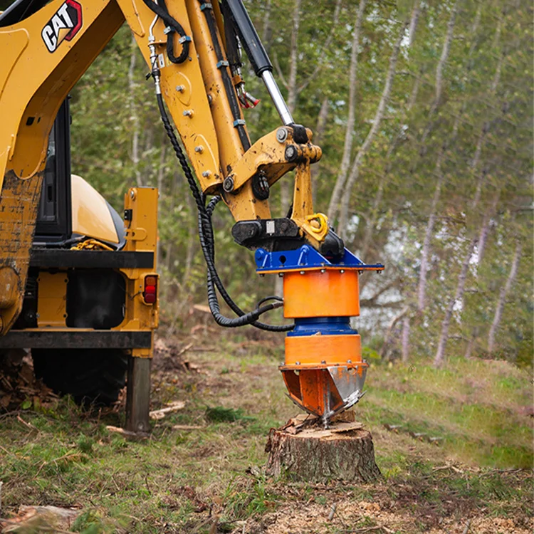 Excavator Stump Planer is designed to work in urban and rural areas on roads railways and powerline construction areas