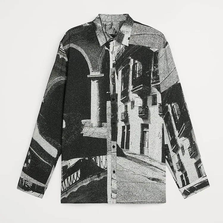 Оптовая продажа, Мужская Дизайнерская рубашка с принтом, рубашка для мужчин, продажа, Графические Рубашки, производство в Китае