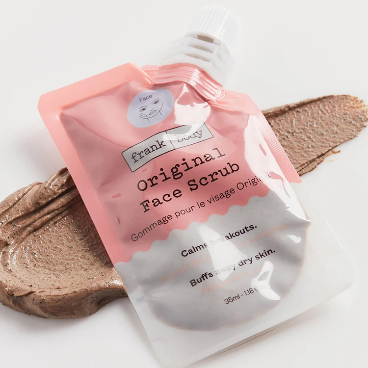 custom printing 35ml 1.18oz bath salt cheap spout pouch stand up packaging bag coffee body scrub pouch with spout
