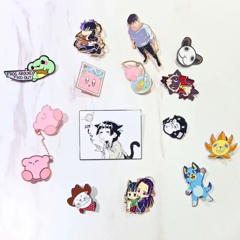 Wholesale No Minimum Metal Pins Cartoon Cute Anime Metal Soft Hard Enamel Pin Fashion Jersey Decorative Lapel Pins for Clothes