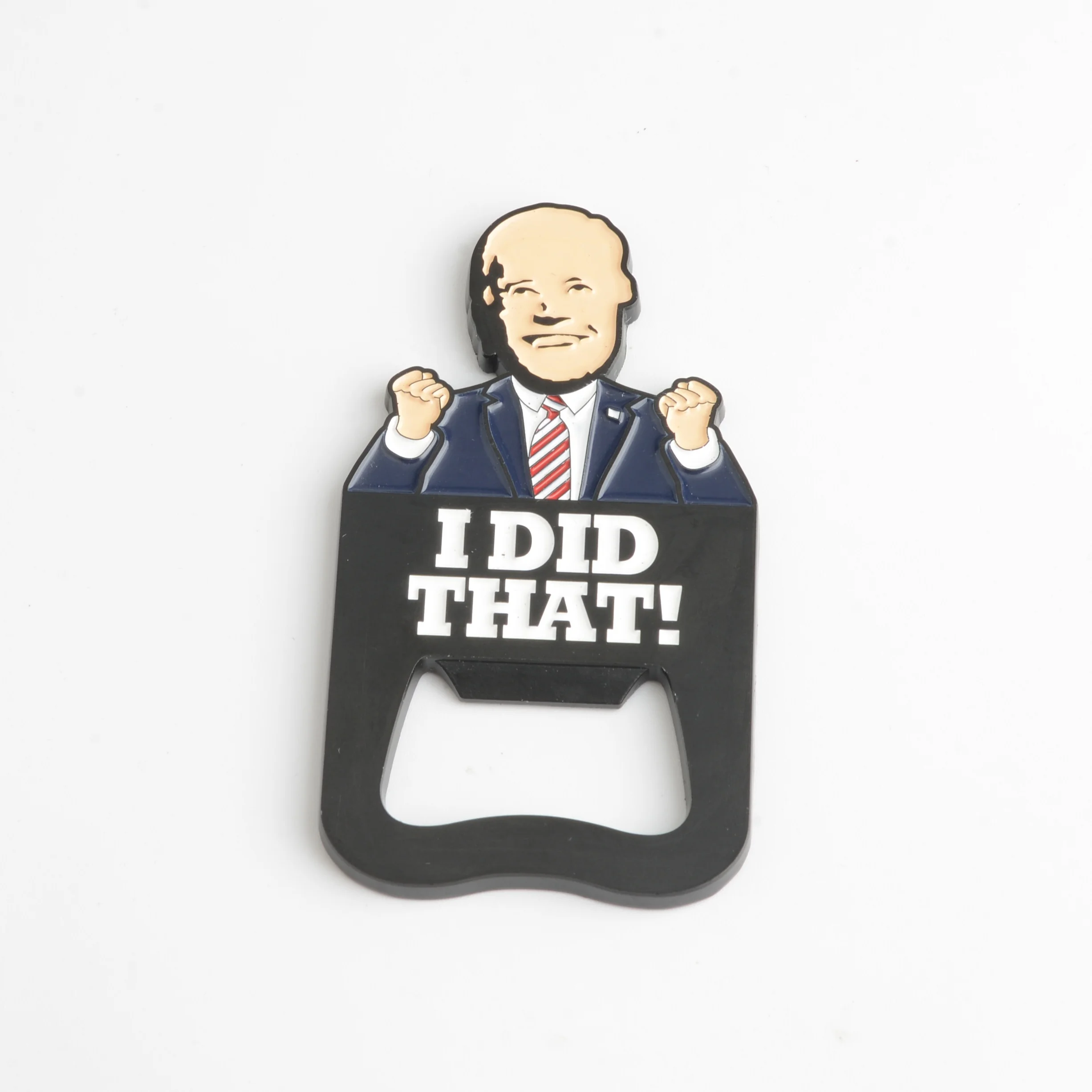 Customized Cartoon Figure Zinc Alloy Beer Bottle Opener Portable Anime Opener Slogan Christmas Event Gifts Soda Bottle Opener