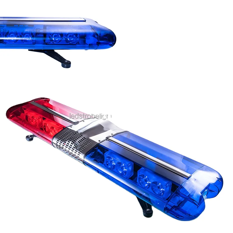 cob led emergency warning light bar lights beacon for car vehicle truck lightbar police lightbar with siren