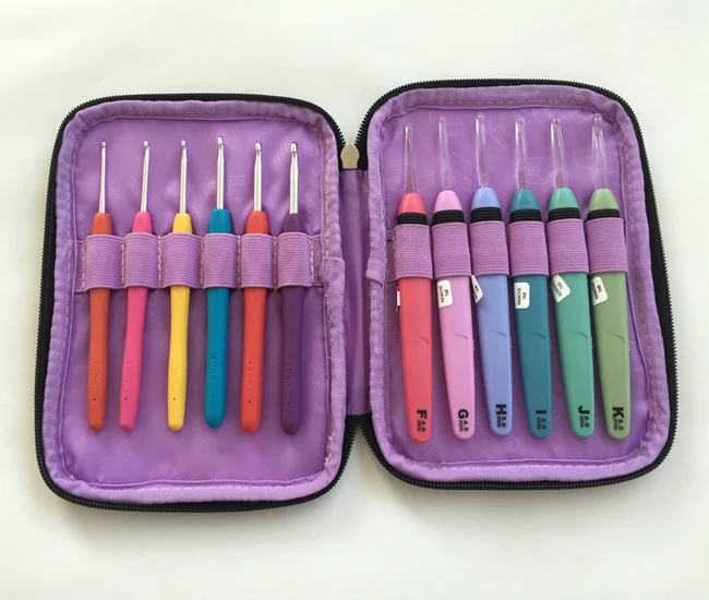 12 Pcs Crochet Hooks Crochet Needles Set Light Up Crochet Hook With New Case